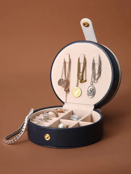 Portable Jewelry Box for Earrings and Necklaces, Minimalist - Lootquake