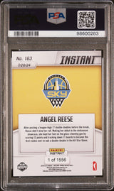 Tarjeta de baloncesto Panini Instant WNBA Angel Reese n.° 163 Rookie RC PSA 9 Mint, clasificada en 2024