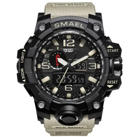 SMAEL Brand Men Sports Watches Dual Display - Lootquake