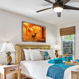 Arte mural de madera con diseño de incendios forestales de Nature Wonders - Decoración de vida silvestre - 95291B