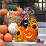 Decoración de Halloween con gatitos para la puerta por D. Gelsinger - Decoración de Halloween para Acción de Gracias - 8461066H-DG