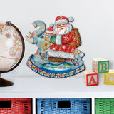 Decoración navideña para puerta con Papá Noel y elefante de G. DeBrekht - Decoración navideña con Papá Noel y muñeco de nieve - 8111380H