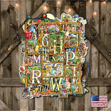 Arte mural con letras del alfabeto de Laura Seeley - Decoración infantil Love Family - 8513007-LS