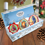 Forest Birds Mercury Glass Ornaments Set of 3 by G. Debrekht - Wildlife Holiday Décor - 770147S3