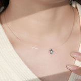 1 Carat Moissanite 925 Sterling Silver Necklace