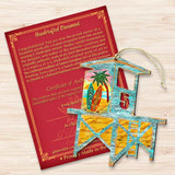 Beach Lifeguard Tower Wooden Ornaments by G. DeBrekht - Coastal Holiday Decor - 8198540