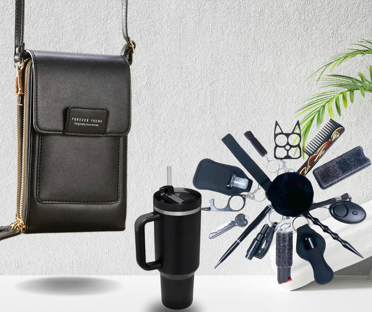 Viral Cellphone Purse Safety Set With Tumbler - Lootquake