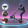 1 Ninebot M4 Adult Electric Scooter - Foldable Commuter Model with 600W Motor, 10-inch Pneumatic Tires, Dual Suspension & Braking System, Cruise Control, Seat for Pets, 31-Mile Range, Fast Charging, Black Aluminum Alloy, U.S.