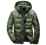 Camouflage Men's Hooded Winter Parka - Slim Fit, Windproof & Warm for Casual Adventures