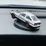 Car AE86 Drift Rotating Ornaments Auto Dashboard Turning AE86 Racing Model Deco Car Interior Classic Center Console Decoration