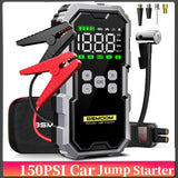 CarJump Pro Jump Starter & Air Compressor - 6000A Power, 21800mAh Capacity, LCD Screen for Effortless Car Battery Boosting