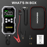 CarJump Pro Jump Starter & Air Compressor - 6000A Power, 21800mAh Capacity, LCD Screen for Effortless Car Battery Boosting