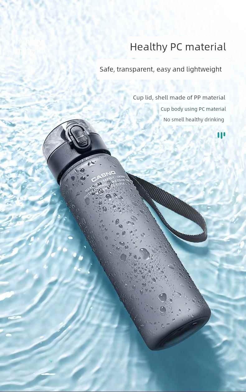 Casino Frosted Sports Water Cup Plastic Handy Cup Men and Women Creativity Portable Student Kettle with Lid Sports Bottle