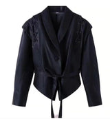 Casual Long Sleeve Polyester Coat
