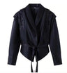 Casual Long Sleeve Polyester Coat