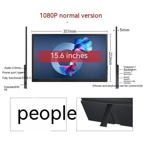 Touch Portable Monitor Mobile Phone Computer Game External Expansion Screen - Lootquake