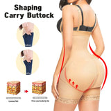 High Waisted Body Pants Crotch Zipper Tummy Lifting Pants Waist Trimming Shapewear Bodysuit Enhancement - Lootquake