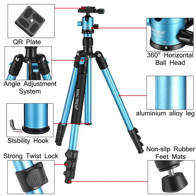 CT62 Portable Multifunctional Mobile Phone Camera Stand Photography - Lootquake