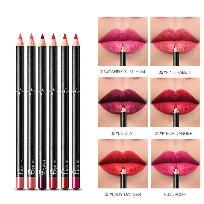 Waterproof Nude Lip Liner 36 Colors, Non-smudge