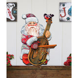 Decoración navideña para puerta con Papá Noel y violín de G. DeBrekht - Decoración navideña con muñeco de nieve y Papá Noel - 8116210H