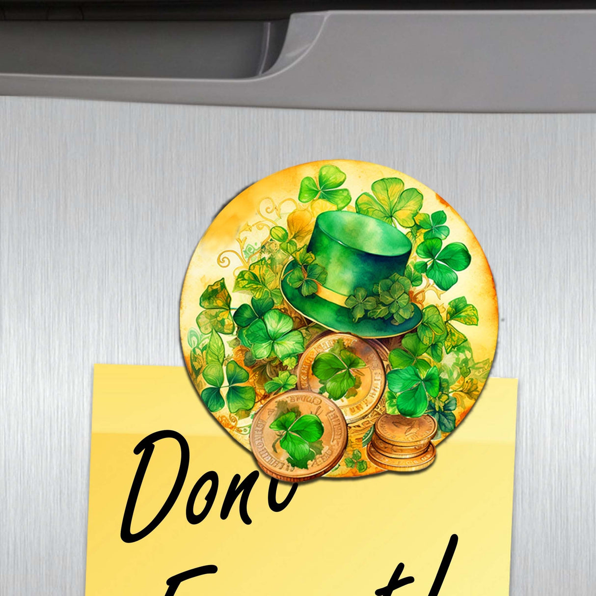 Juego de 6 imanes decorativos de madera para el Día de San Patricio de G. Debrekht - Decoración del Día de San Patricio - 8090058G-S6