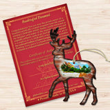 Deer Wooden Ornaments by Nature Wonders - Wildlife Holiday Decor - 8198211
