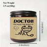 Glass Doctor Themed Lavender Scented Candle - Appreciation Gift for Medical Professionals, Future & Country Doctors, Retirement & Birthday Present, No Electricity Needed, Ideal for Men & Women