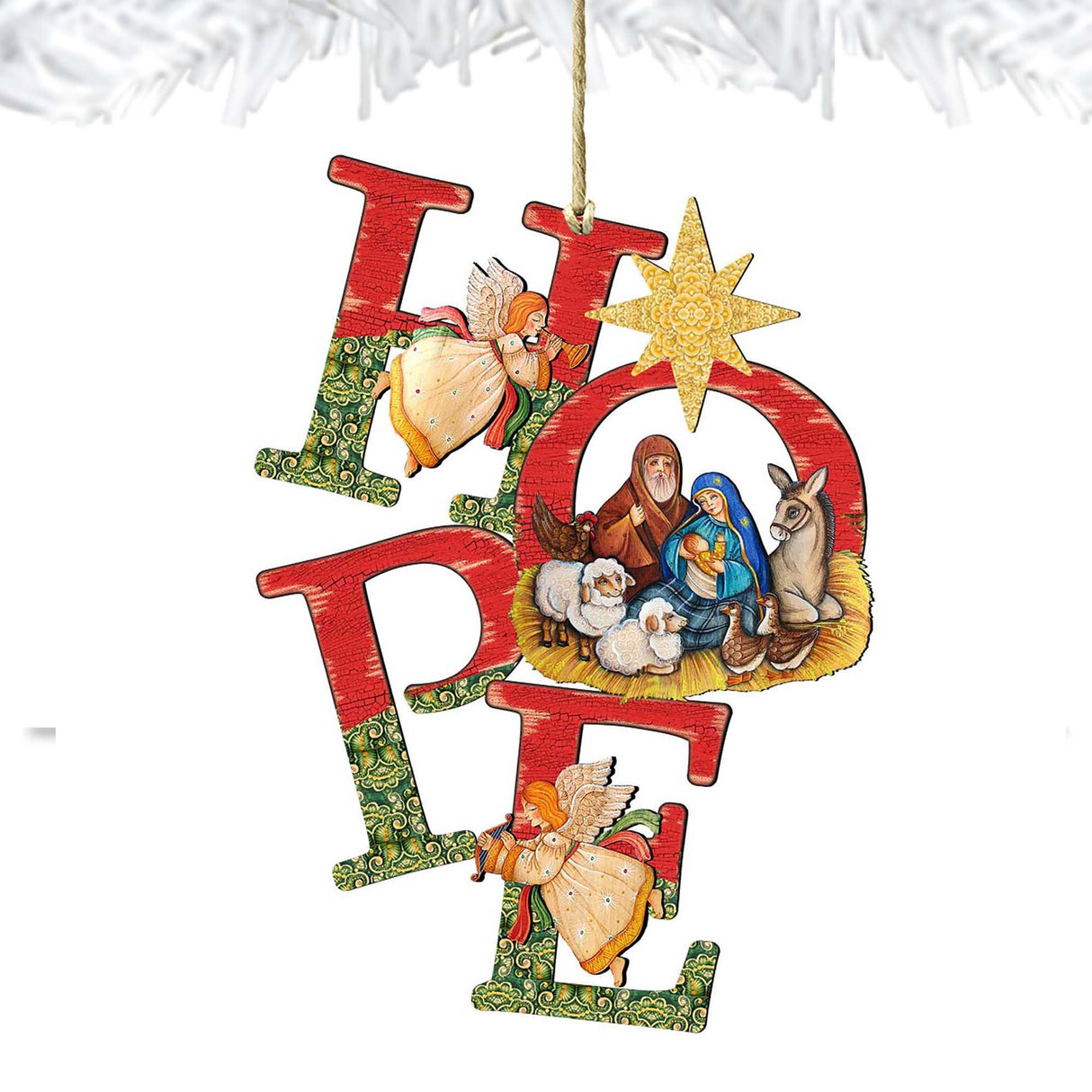 Adornos de madera para la Natividad de G. DeBrekht - Decoración navideña - 8121461