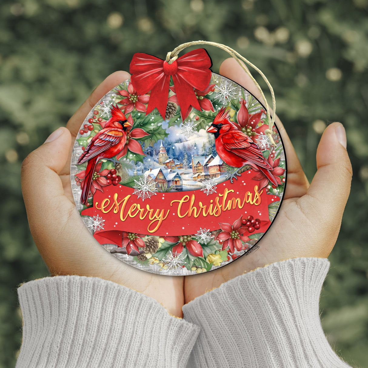 Merry Christmas Wooden Ornaments by G. Debrekht Christmas Decor - 933121