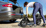 Trottinette électrique pour adultes, avec siège, moteur 740 W, autonomie jusqu'à 32 km/h, batterie 48 V 56,4 V 15 Ah, pneu 14 pouces, avec boîte arrière.