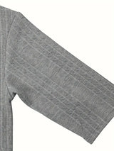 2pcs Men's Jacquard Solid Short Sleeve V Neck Shirt & Matching Drawstring Shorts Set, Summer Leisure Clothing - Lootquake