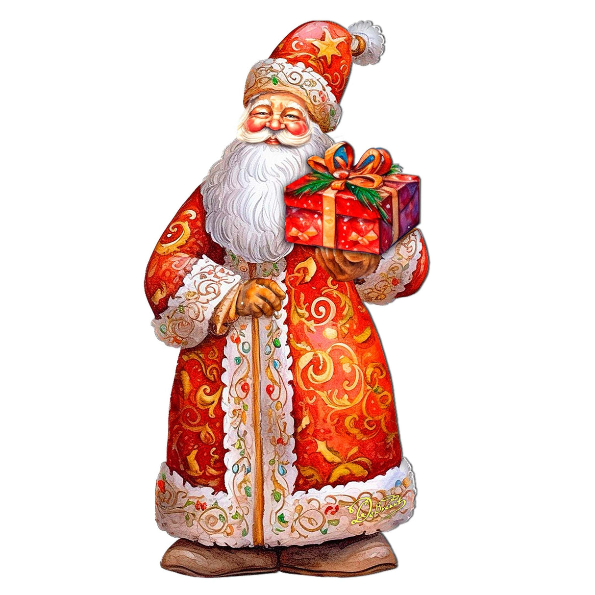 St. Nick's Gift Holiday Door Decor by G. Debrekht - Christmas Santa Snowman Decor - 8691410H