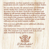 Wise Owls Mercury Glass Ornaments Set of 3 by G. Debrekht - Wildlife Holiday Decor - 770146S3