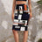 Ladies' Colorful Versatile Irregular Geometric Pattern Slim Fit Hip Hugging Skirt Short Skirt - Lootquake