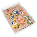 Easter Ducks Decorative Wooden Magnets Set of 6 by G. Debrekht - Easter Decor - 8090043G-S6