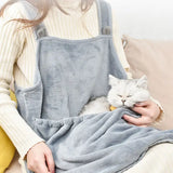 Touch The Cat Clothes Pets Apron Non-stick Anti-grab Soft Plush Camisole Pinafore For Pets - Lootquake