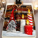 1 manta navideña, manta decorativa para fiestas navideñas, manta de cama para regalo de Año Nuevo, regalo de Navidad para sofá cama, oficina, camping.