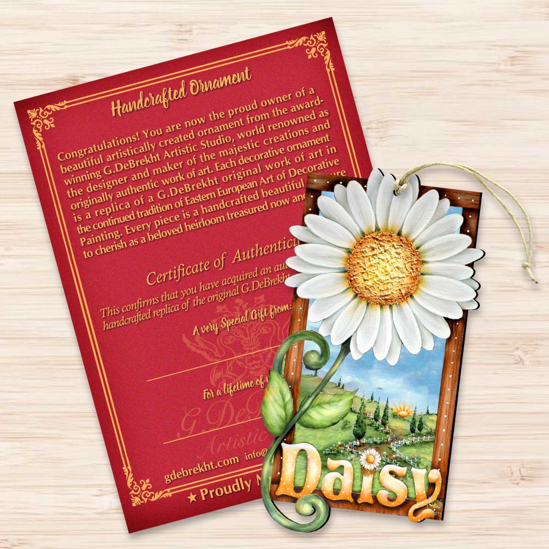 ¡Frescura como una margarita! Adornos de madera de Jamie Mills-Price - Decoración navideña - 8457704