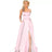 Solid Color Long Slimming And Shoulder Hollow Girlfriends Fashion Bridesmaid Party Dress - Lootquake