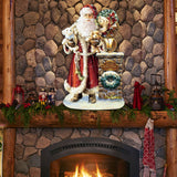 Silent Night Santa Christmas Door Decor by D. Gelsinger - Christmas Santa Snowman Decor - 8461013H-1315