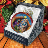 Adorno de cristal "El regalo de los Reyes Magos", edición limitada, de G. DeBrekht - Decoración navideña para la Natividad - 73905