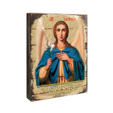 Icono religioso cristiano sagrado de madera chapado en oro - Decoración inspiradora - 85040