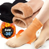 4 Pairs Snow Socks With Plush Lined, Thickened Warm Floor Socks, Winter Cold Cold Warm Socks