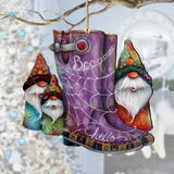 Adornos de madera con forma de botas de Halloween de Jamie Mills-Price - 8611062-4-MP