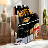 1 manta de franela suave y agradable para la piel para noches de cine. Manta de regalo multifuncional para esposas, esposos, hijas e hijos. Manta de sofá para siestas y abrazos acogedores.