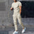Solid Color Casual Round Neck Short Sleeves T-shirt Trousers Two-piece Set - Lootquake