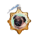 Cute Pug Mercury Glass Ornament by G. DeBrekht - Pets Dog and Cats Décor - 774019