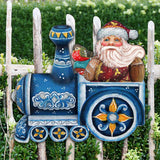 Decoración navideña para puerta con Papá Noel en tren de G. DeBrekht - Decoración navideña con muñeco de nieve de Papá Noel - 8129211H