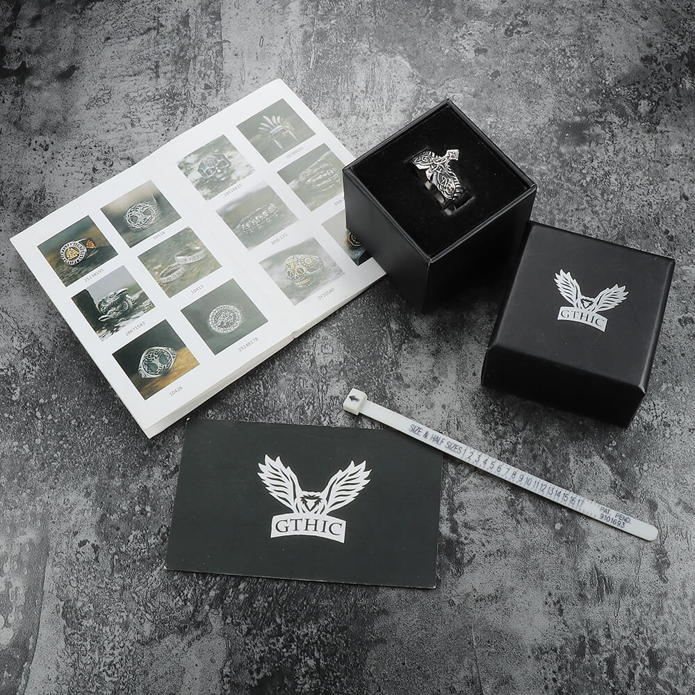 Celtic Eagle Stainless Steel Viking Ring