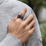 Celtic Flying Dragon Stainless Steel Ring